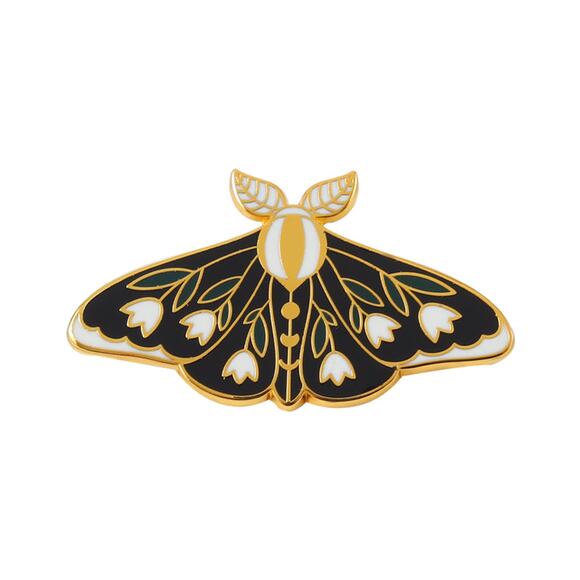 Moth Hard Enamel Pins 425-1 - Picture 1 of 4